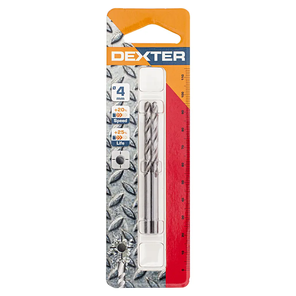 Сверло по металлу HSS-G 4х75 мм Dexter SM254 16660839 STLM-2030220  - Вид №3