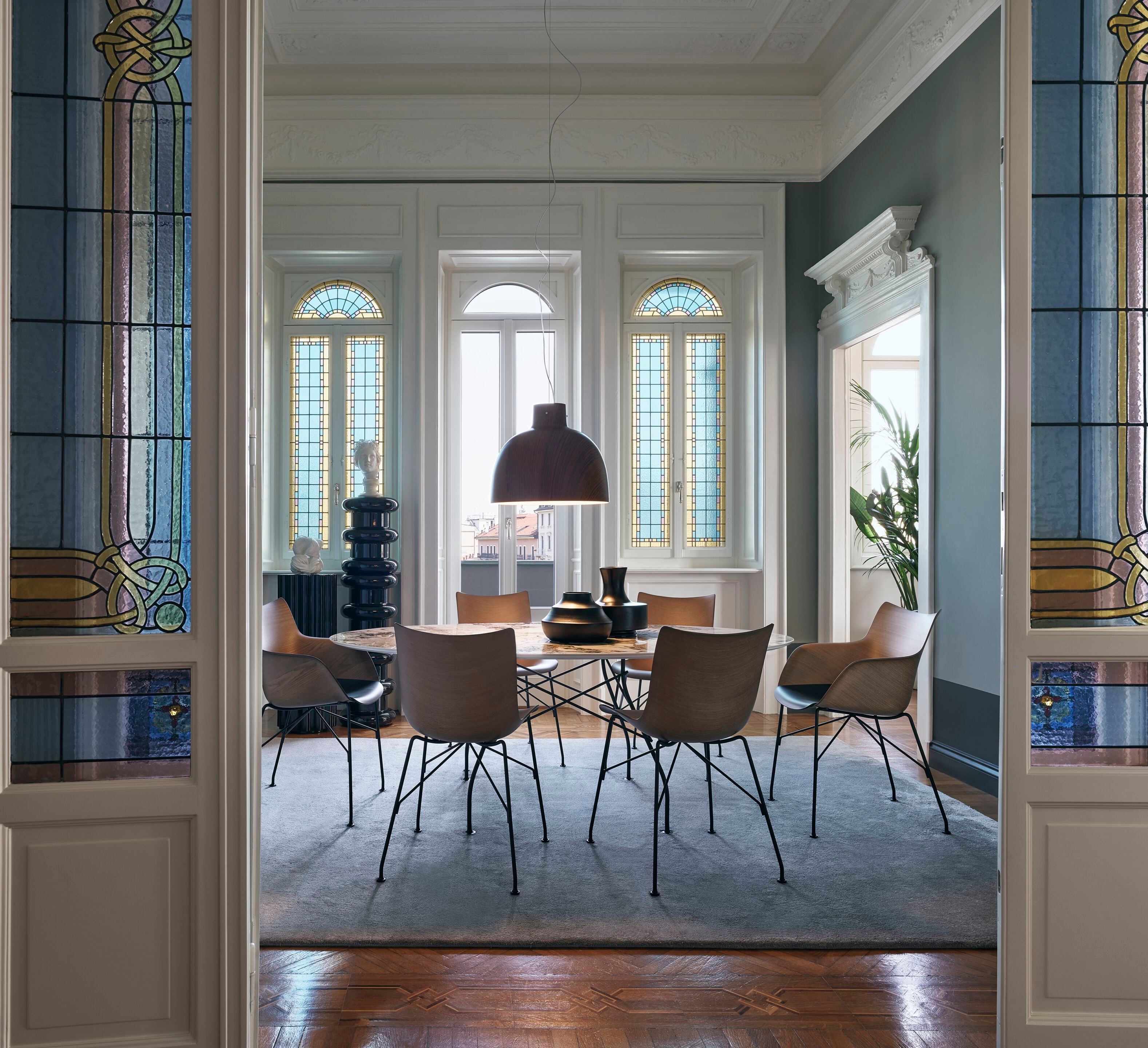 Деревянный стул с подлокотниками Kartell Smart Wood ARCH-00124902 - Вид №2