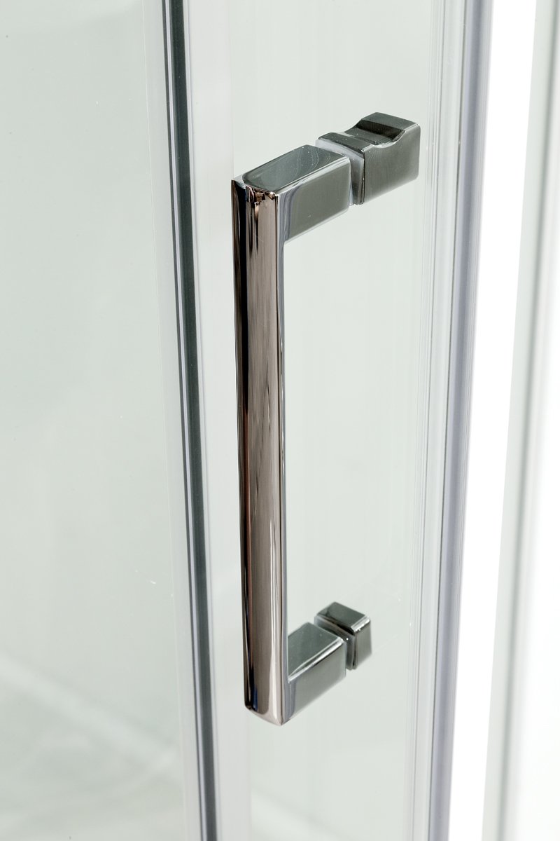 L 801 стандартная BLACK Душевая кабина DETO Серия L А102 L LED с кнопкой и гидромассажем - Вид №13