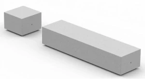 Metalco Реконструированная каменная скамья без спинки