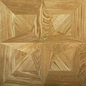 Модульный паркет Светла Инженерный модульный паркет Звезда Dream Castle Модель 74 Лак Дуб Селект (Гладкая) 418х418 мм.