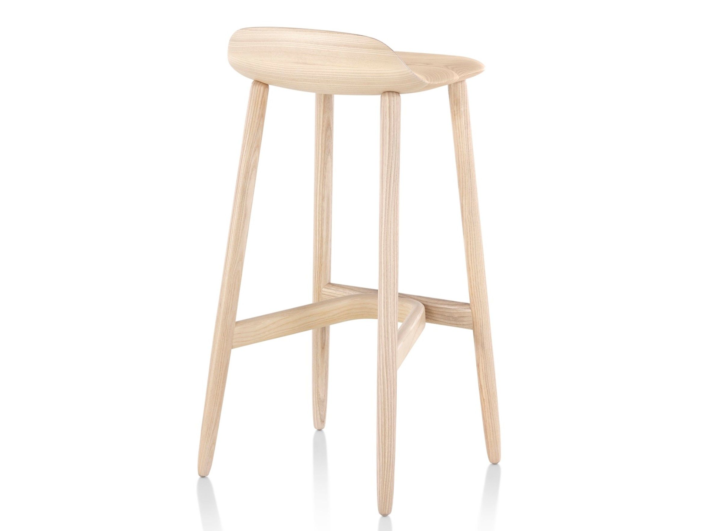 Высокий деревянный барный стул Herman Miller Crosshatch ARCH-00038966 - Вид №2