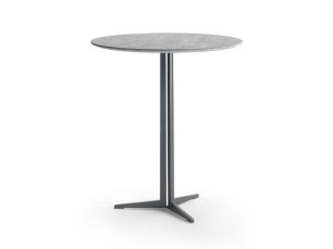 Высокий садовый стол с каменным верхом стальная основа