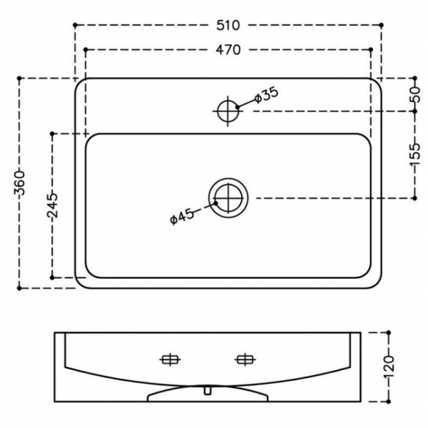 FLS-WHT-5931 Раковина Jaquar Florentine Santreyd - Вид №1