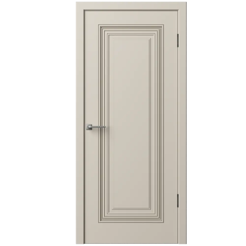 Дверь межкомнатная глухая с замком и петлями в комплекте Юлия-1 60x200 см эмаль цвет мокко 89380708 STLM-2180725 RUMAX  - Вид №1