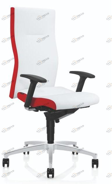 ZÜCO Обтянутый кожей вращающийся офисный стул с подлокотниками Cubo advanced Cd 104