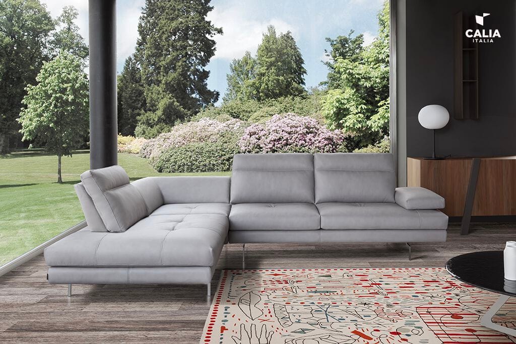 Кожаный угловой диван Calia Italia премиум ARCH-00151139 - Вид №5