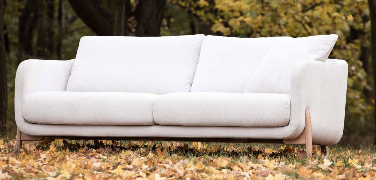 Диван Jenny двухместный прямой молочный SITS JENNY 192480 Молочный  - Вид №1