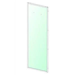 Стенка для душевой ширмы Domani-Spa Delight 1/4 круга 90x90 см цвет белый