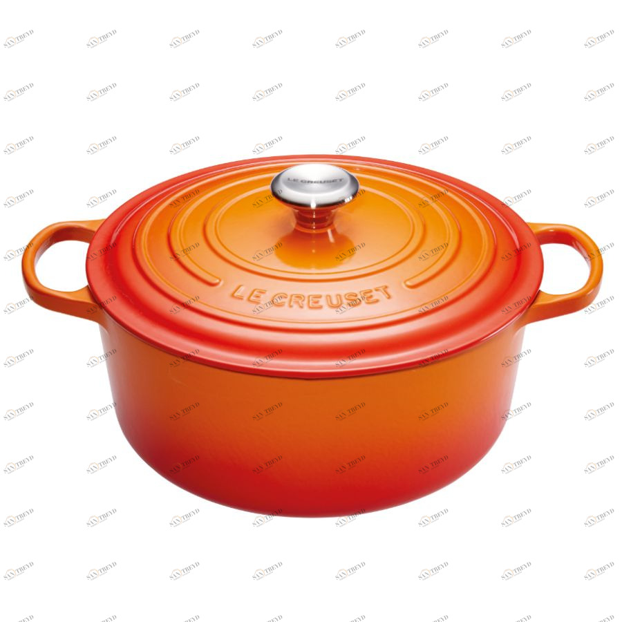 Кастрюля чугунная Le Creuset, Ø24 см, оранжевая 21177240902430