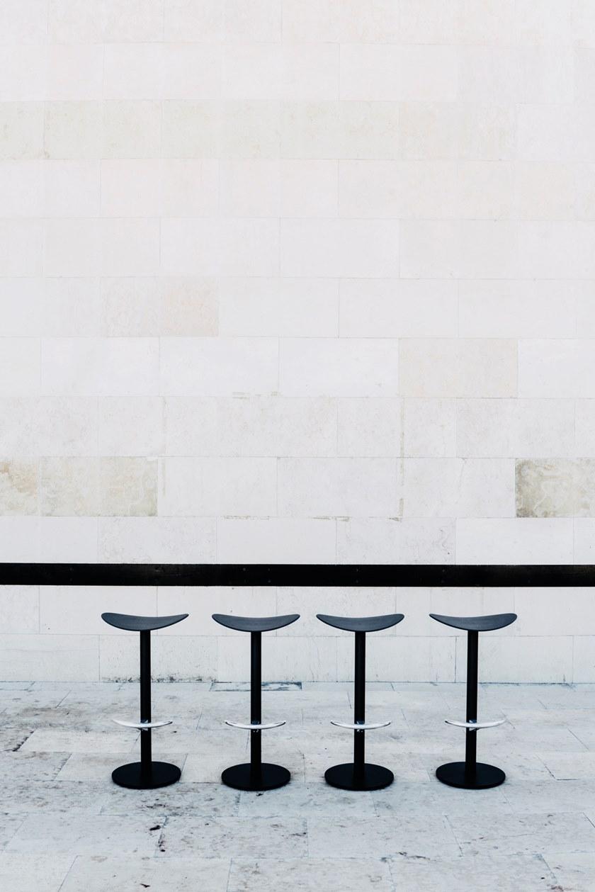 ENEA Высокий табурет из стали и сиденья из полипропилена Coma sun-id-1413337 - Вид №4