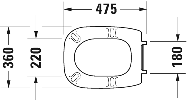 0067410000 Крышка сиденье для унитаза Duravit D-Code - Вид №2