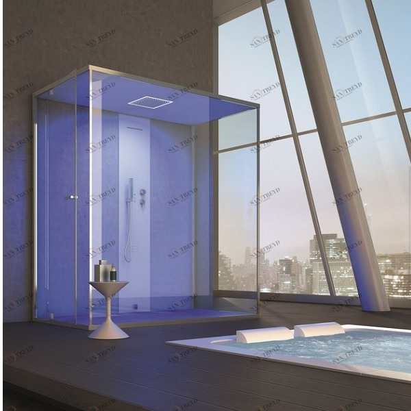 Ограждение для душа и турецкой бани Gemini 6 150х110 см 1GNU4S0 Gruppo Geromin