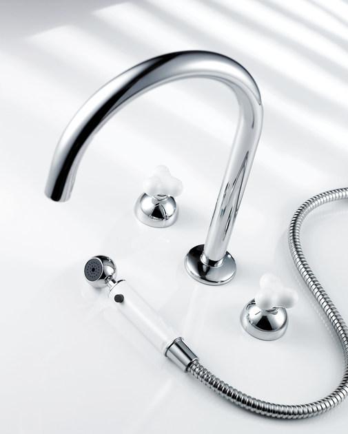 JUSTIME Смеситель для кухни из хромированной латуни с вытяжным душем Story sun-id-1486025 - Вид №1