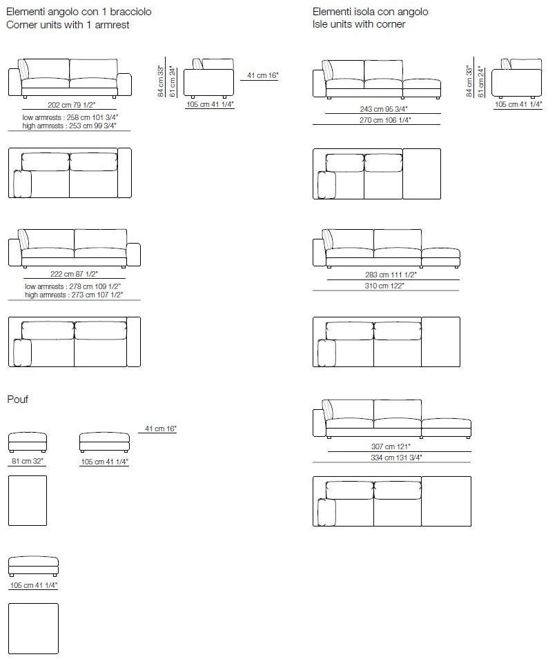 arflex Модульный тканевый диван Lee sun-id-1465811 - Вид №5