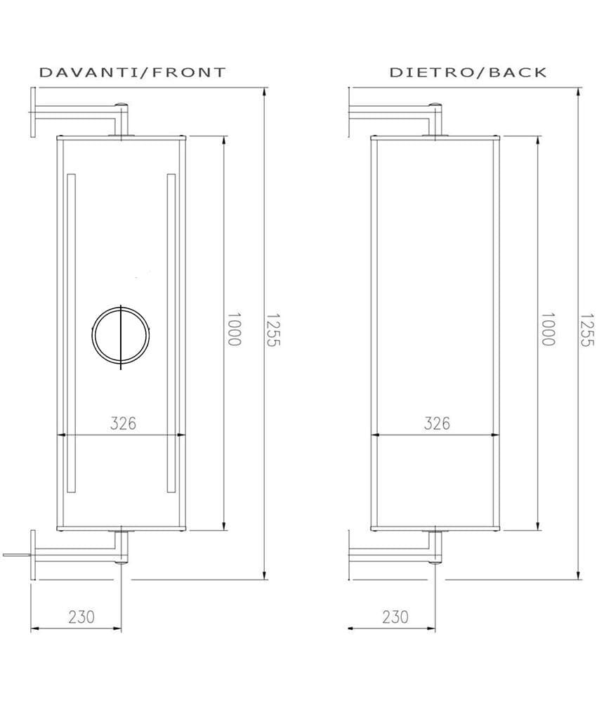 Прямоугольное вращающееся зеркало с рамкой Spekkio Turnable LED ARCH-00032519 - Вид №3