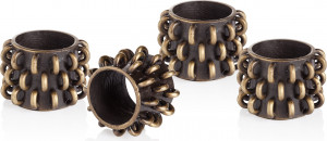 10609810 L’Objet Набор из 4 колец для салфеток "Тулум" п/к Медь