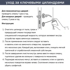 EDSON Цилиндр EDS-CYL с вертушкой и перфорированным ключом 35x35 мм 89404653