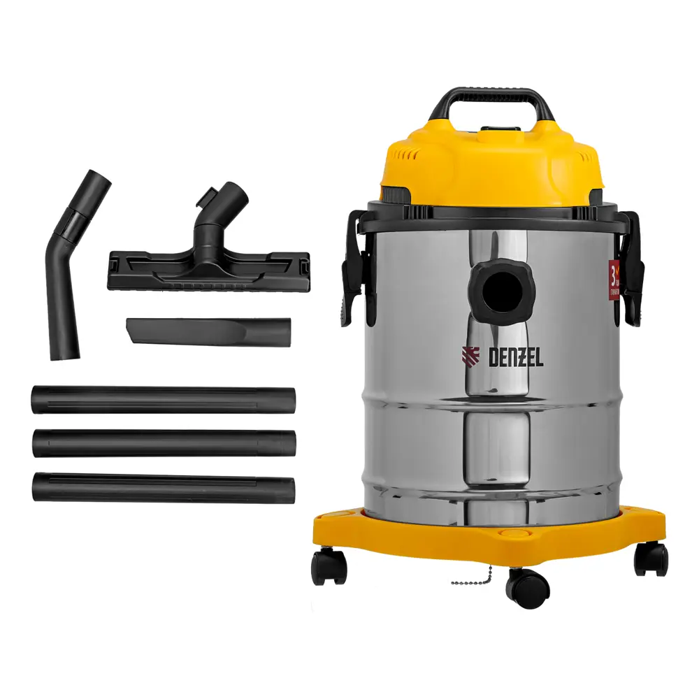 Строительный пылесос Denzel LVC15 для сухой и влажной уборки с HEPA-фильтром 88659603 STLM-0841623 - Вид №4