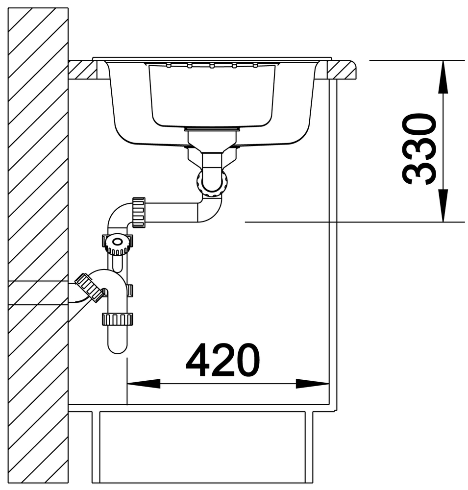 514741 Кухонная мойка Blanco Zia 6 S алюметаллик  Blanco Zia Алюметаллик - Вид №9