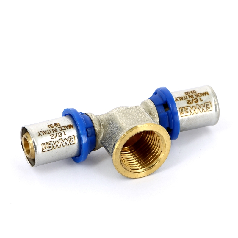 Тройник пресс-В EMMETI 16х1/2"х16 28101400 - Вид №1