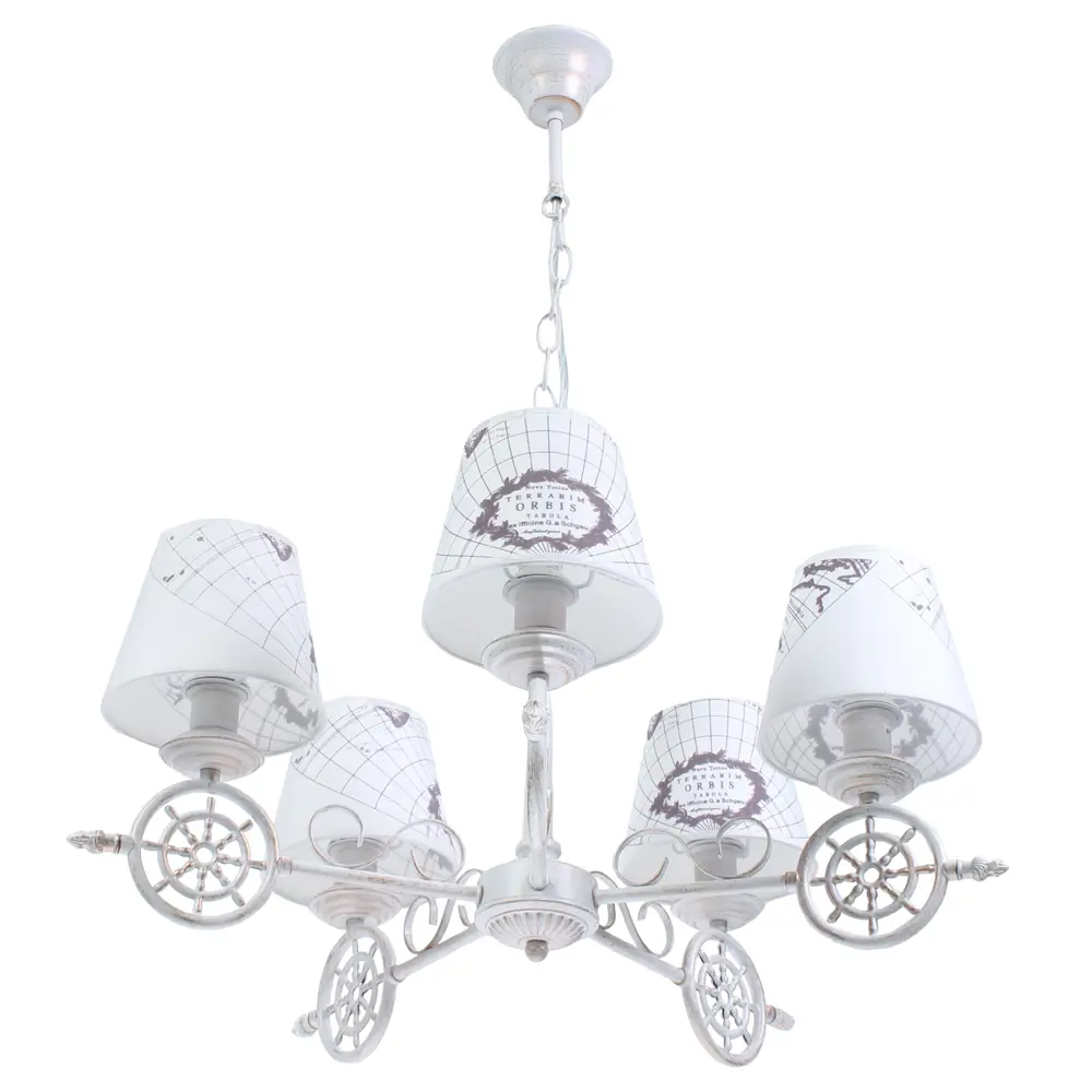 Люстра «Vessella» 1272/5 E14X5X40 Вт, цвет античный белый 81966664 STLM-2171853 JLIGHT 