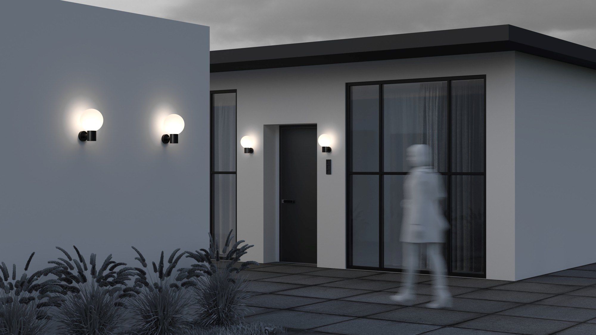 Алюминиевый наружный настенный светильник Maytoni BOLD ARCH-00067122 - Вид №2