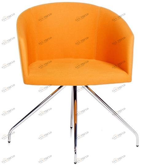 B&T Design Стул на козелке из ткани с подлокотниками sun-id-1344722