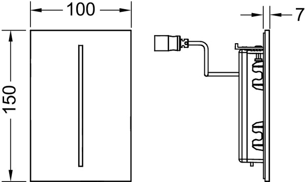 9242060 filo электронные системы смыва Tece TECEsolid - Вид №1
