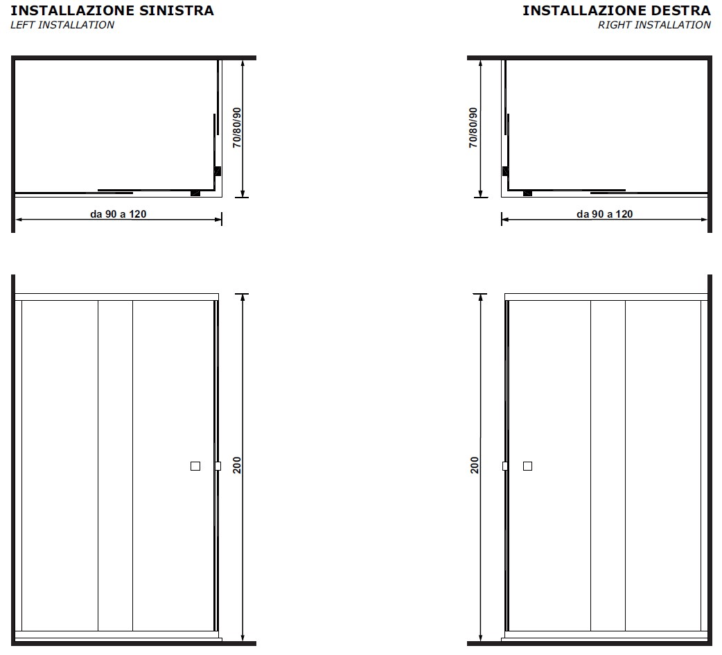 Gruppo Treesse Душевая кабина угловая хрустальная с раздвижной дверцей Sistema doccia sun-id-1402296 - Вид №4