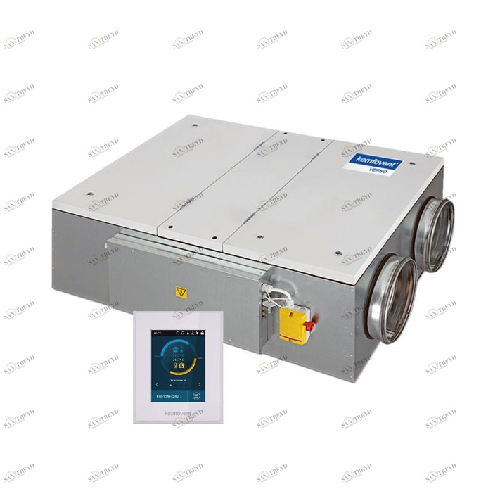 Приточно-вытяжная установка с роторным рекуператором VERSO-R-1300-F KOMFOVENT sun-id-684041