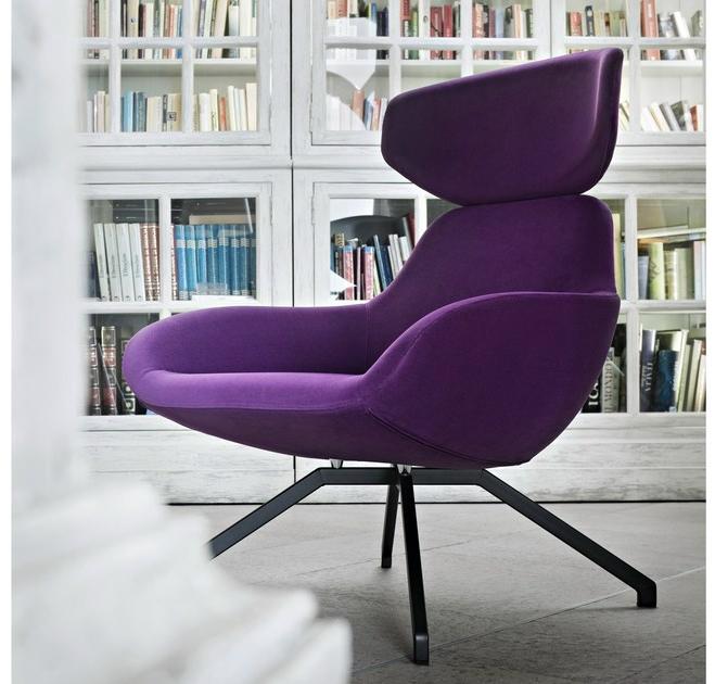 ALMA DESIGN Кресло из ткани с фиксированной или поворотной стальной основой X 2big 2055-2056 - Вид №1
