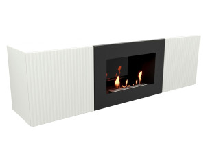 9101998 Биокамин с тумбой Firelight BFP/P-1400L черный