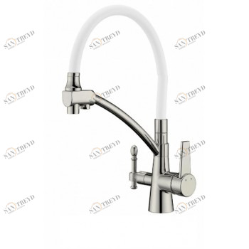 Zorg ZR 338-8 YF SATIN Смеситель для кухни Zorg 420х225 мм 