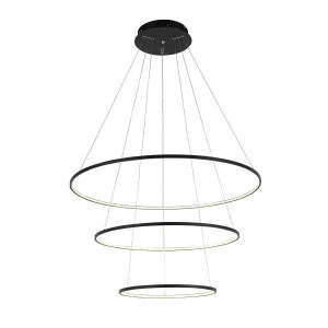 Люстра светодиодная подвесная черная ST Luce Erto SL904.403.03 ST LUCE ДИЗАЙНЕРСКИЕ, ERTO 00-3834522 Белый;черный