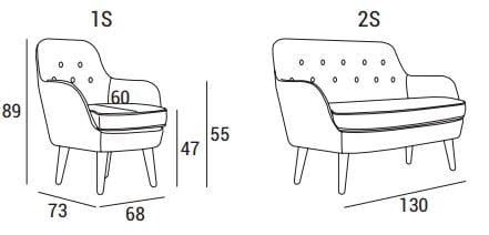Ткань диван Domingo Salotti Cornell ARCH-00037317 - Вид №4