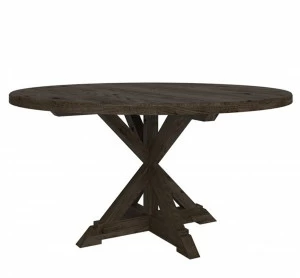 Обеденный стол круглый старый дуб 150 см Tavern FURNITERA  120341 Коричневый