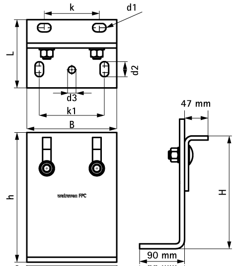 6698208 BIS Фиксирующая опора для высоких нагрузок (BUP1000) walraven  - Вид №1