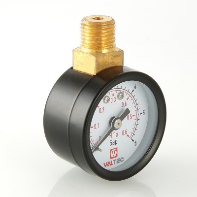 VT.TM40.VC.02 Манометр с верхним подключением VT.TM40.VC Valtec 40 мм, 1/4", 0-6 бар  - Вид №1