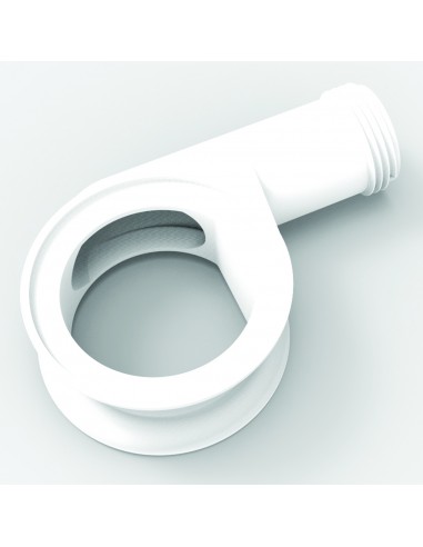 598400 001 00  Универсальный комплект перелива для умывальника, крышка Д. 24 мм, белый полипропилен, хромированная отделка Valentin Хром  - Вид №2