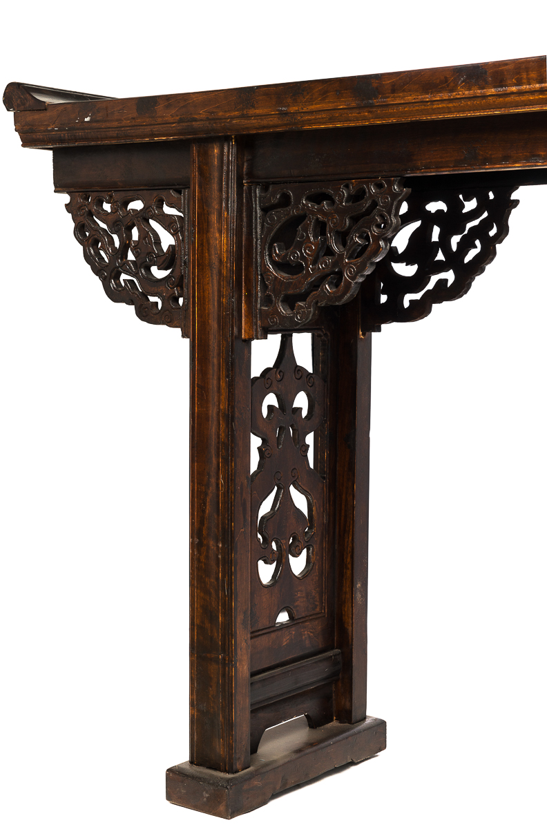 Консоль деревянная резная "Сян-Ань" ДОМАШНЯЯ ОБСТАНОВКА  017341 Коричневый Santreyd  - Вид №3