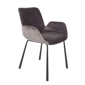Кресло Brit темно-серое на тонких ножках