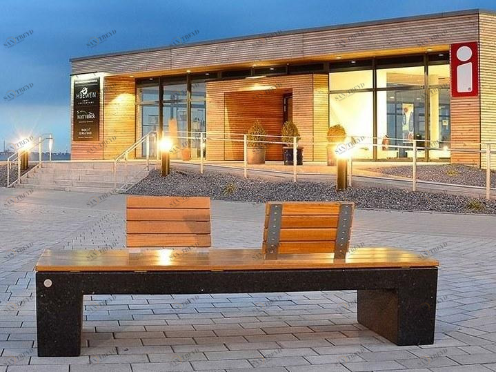 Bellitalia Деревянная скамейка со спинкой Eraclea sun-id-1459567