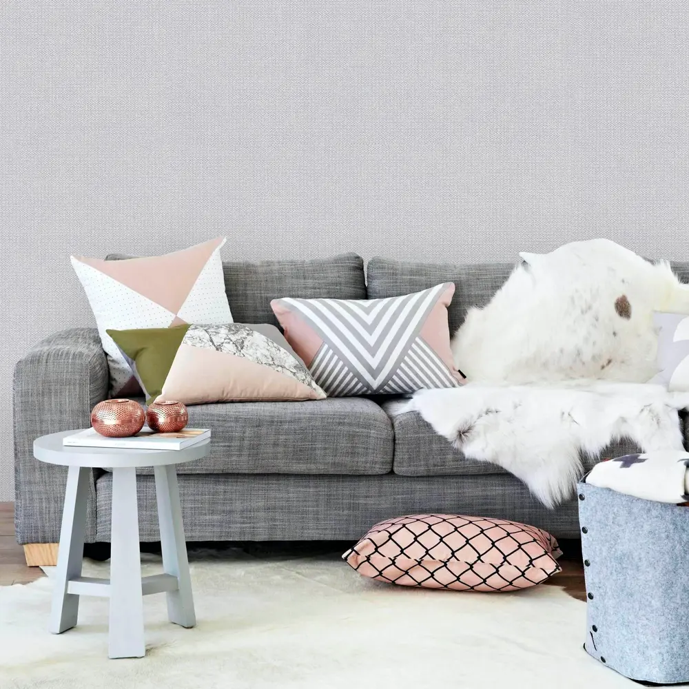 Обои бумажные Московская обойная фабрика «Кутюр» серые текстурированные 89369366 Рондо STLM-1485205 - Вид №2