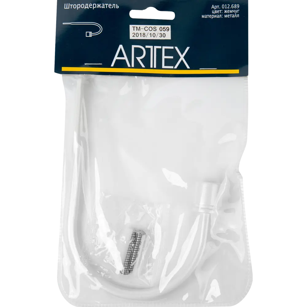 Подхват для штор, 2 см, металл, цвет жемчуг ARTTEX STLM-2144267 - Вид №1