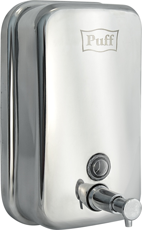 1402.099 Дозатор для жидкого мыла из нерж стали антивандальный 8608 PUFF