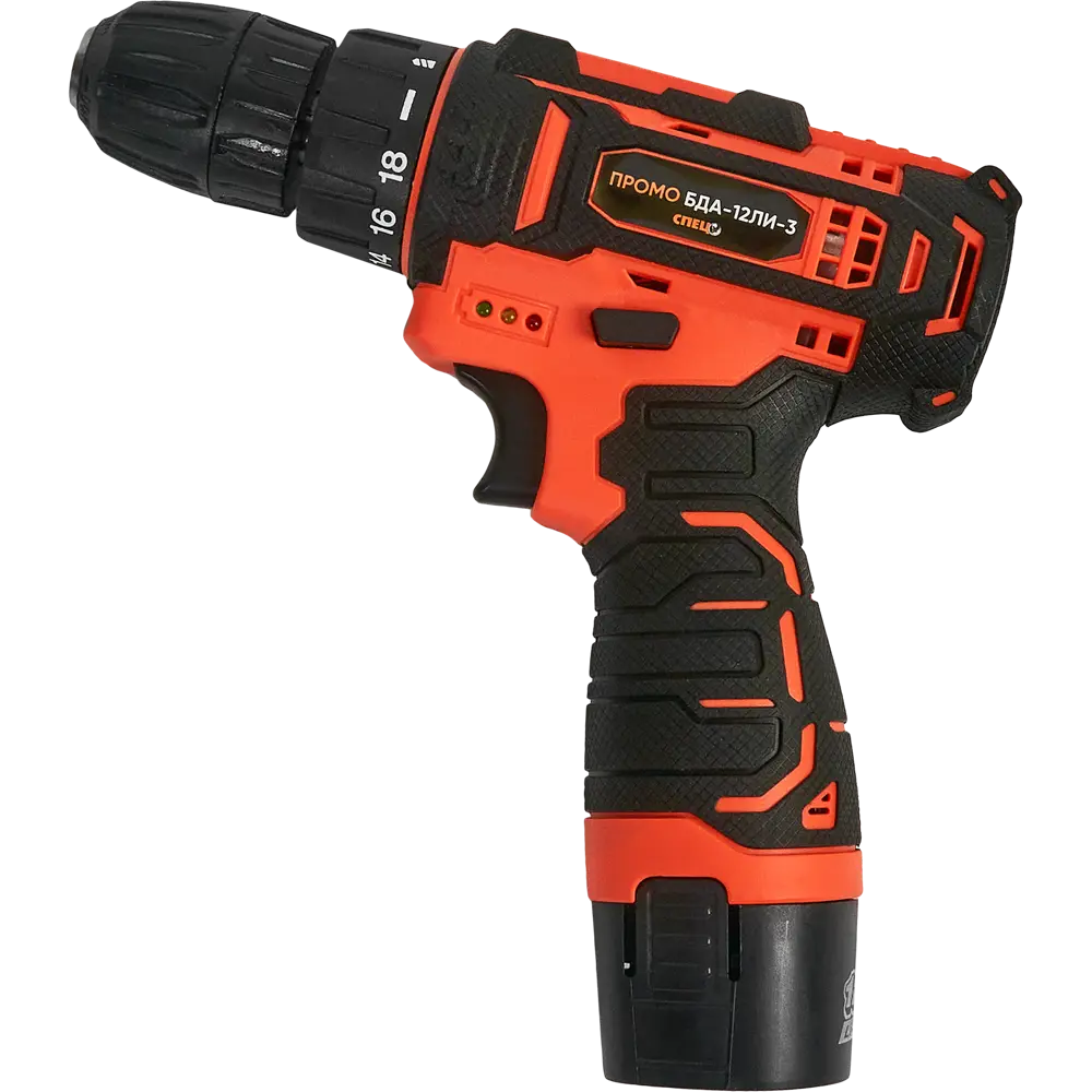 Аккумуляторная дрель-шуруповерт СПЕЦ с двумя батареями 12В 87689209 STLM-0074920 - Вид №1