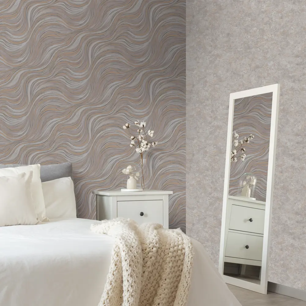 Обои флизелиновые Ornamy Norder темно-серые 1.06 м OR8027-23 STLM-2011407 - Вид №3