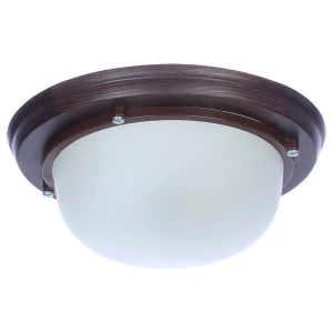 Светильник для сауны круглый 1xE27x60 Вт цвет венге IP65 17923645 STLM-2171398