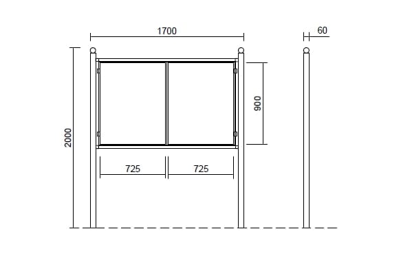 Алюминиевая напольная стойка дисплея Studio Città ALLUMINIO ARCH-00061760 - Вид №2